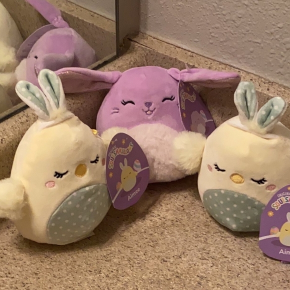 4.5" Purple Bunny - "Bubbles"  Limited Easter Edition Squishmallow - Picture 10 of 16